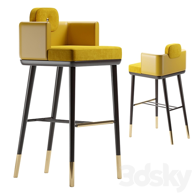 Bar chair ASHBY 3DSMax File - thumbnail 1