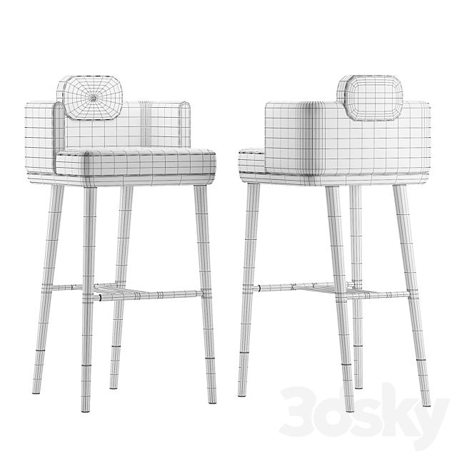 Bar chair ASHBY 3DSMax File - thumbnail 5