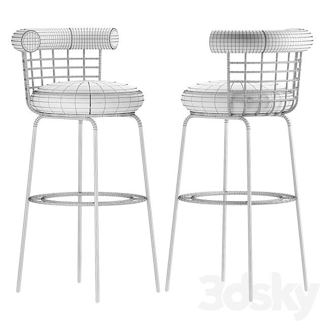 Bar chair BERRY 3DSMax File - thumbnail 4