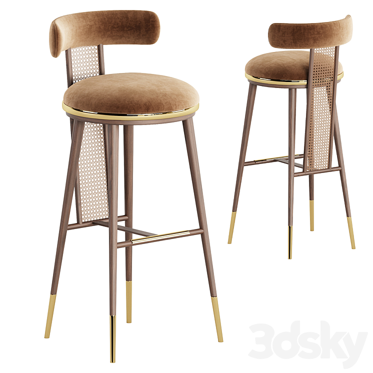 Bar Chair BLAKEY 3DS Max Model - thumbnail 1