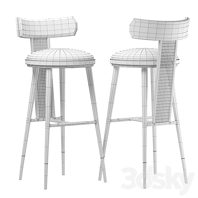 Bar chair BLAKEY 3DSMax File - thumbnail 5