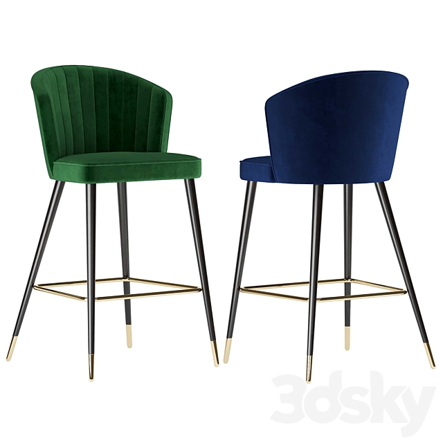 Bar chair Cassie 3DSMax File - thumbnail 1