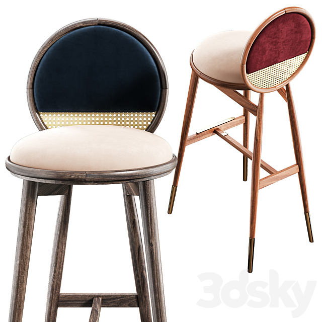 Bar chair dean 3DSMax File - thumbnail 2