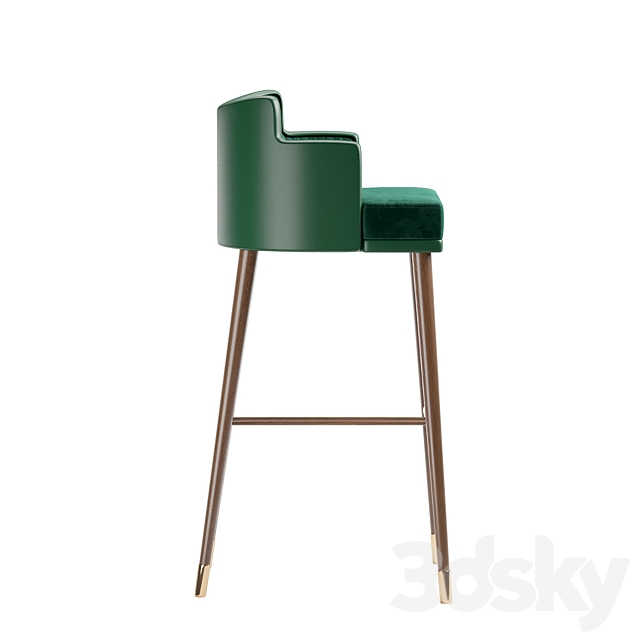 Bar chair ERVIN 3DS Max Model - thumbnail 4