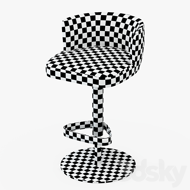 Bar Chair Kelly Longhi 3ds Max - thumbnail 2