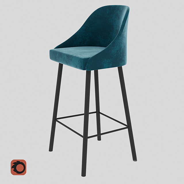 Bar chair Pudra Bar 3DSMax File - thumbnail 1