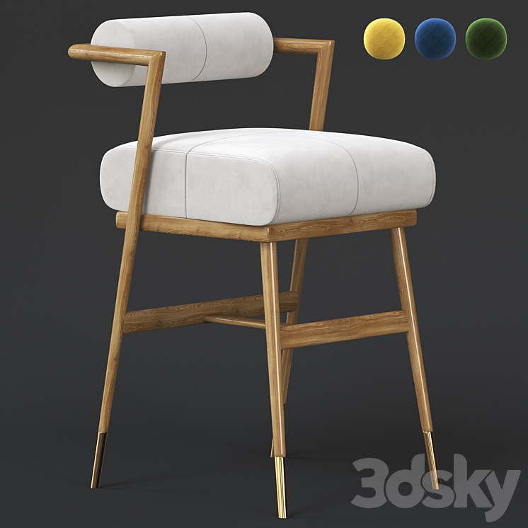 Bar Chair Waters 3DS Max Model - thumbnail 3