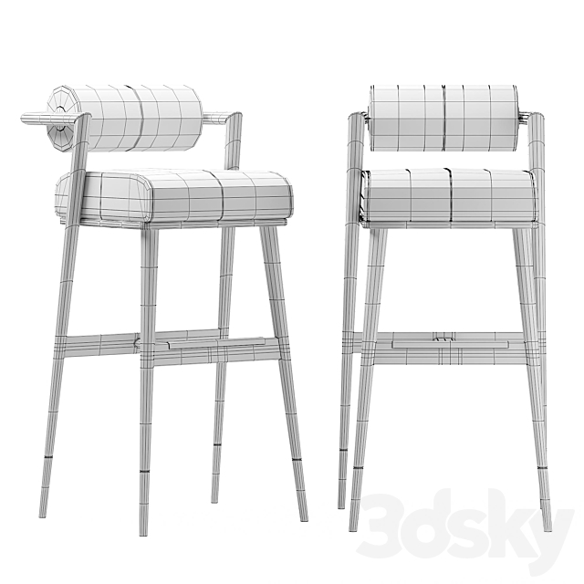 Bar chair waters 3DSMax File - thumbnail 5