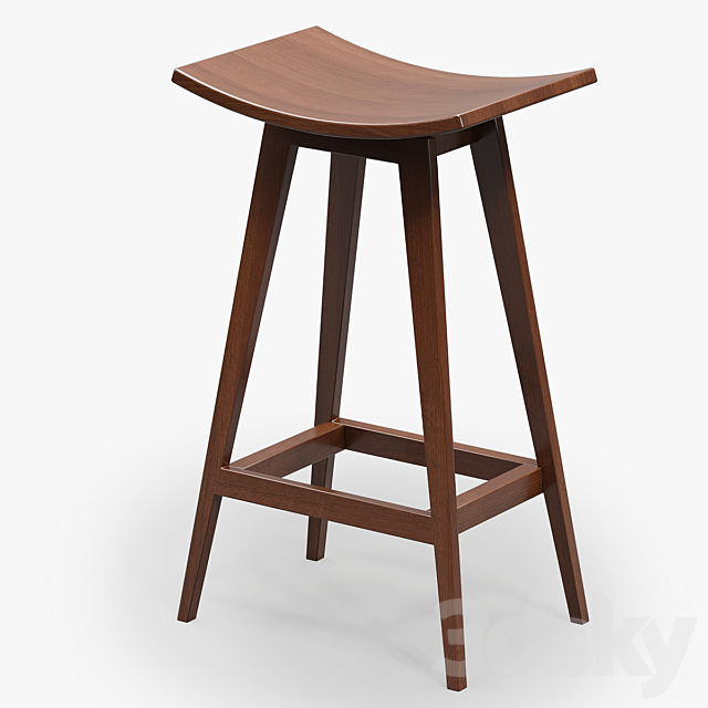 Bar stool 3DS Max Model - thumbnail 3