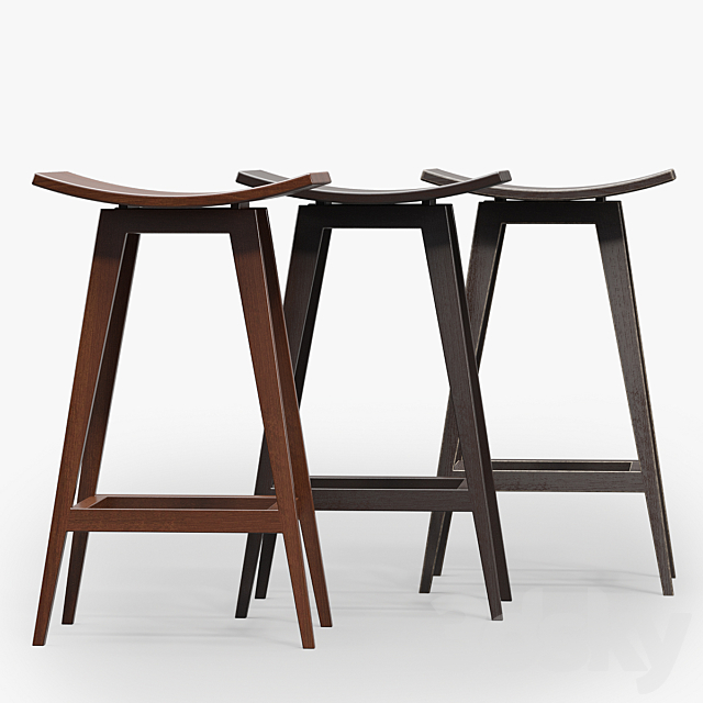 Bar stool 3DS Max Model - thumbnail 4