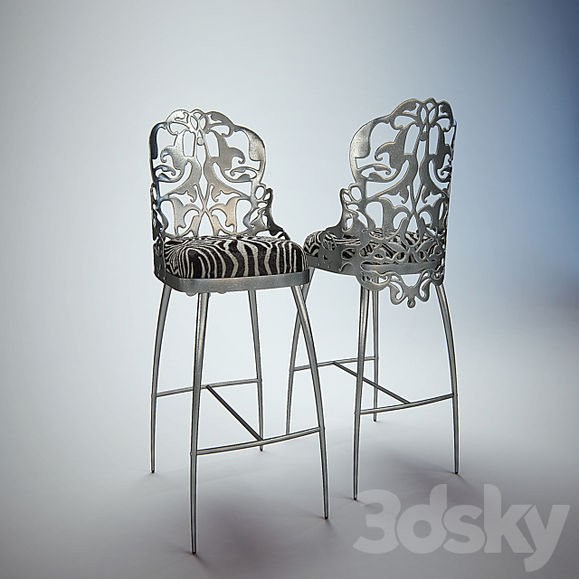 Bar stool 3DSMax File - thumbnail 1