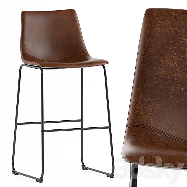 Bar stool Adan Bar Stool (or Pranzo Vermut) 3DSMax File - thumbnail 1