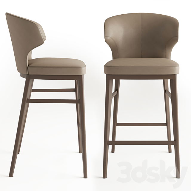 Bar stool angel cerda 3DS Max Model - thumbnail 2