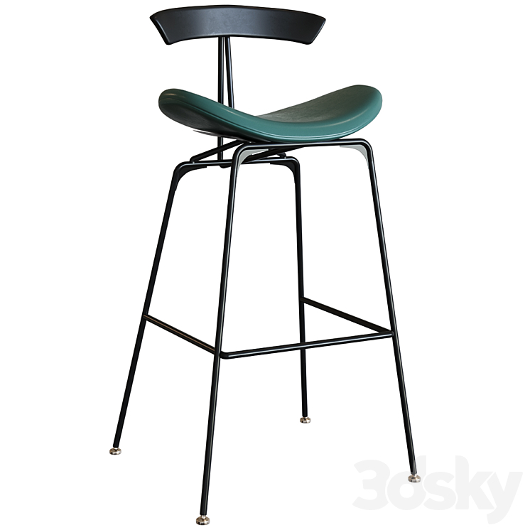 Bar stool Ant Bar Stool Chair 3DS Max Model - thumbnail 2