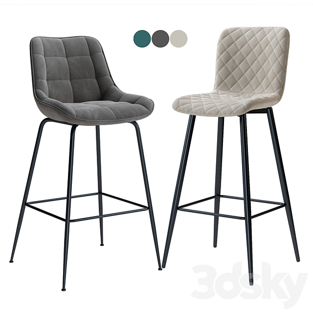 Bar stool B-140 Tarli 3DS Max Model - thumbnail 2