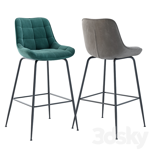 Bar stool B-140 Tarli 3DS Max Model - thumbnail 3