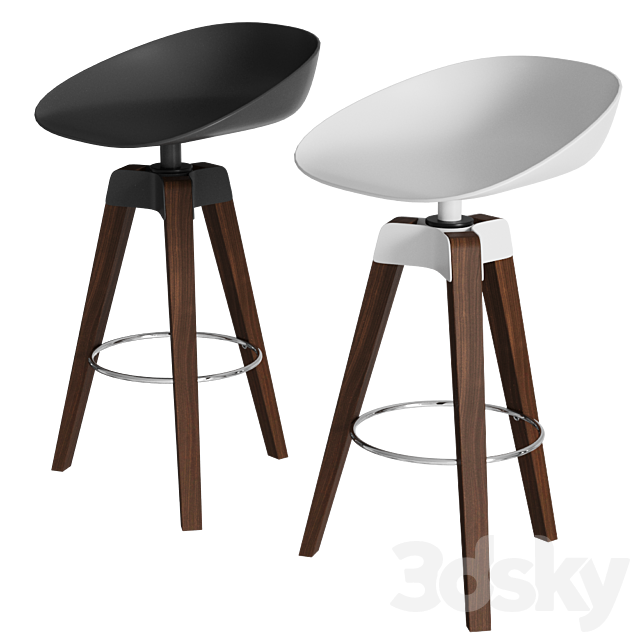 Bar stool Bonaldo Plumage 3DSMax File - thumbnail 1