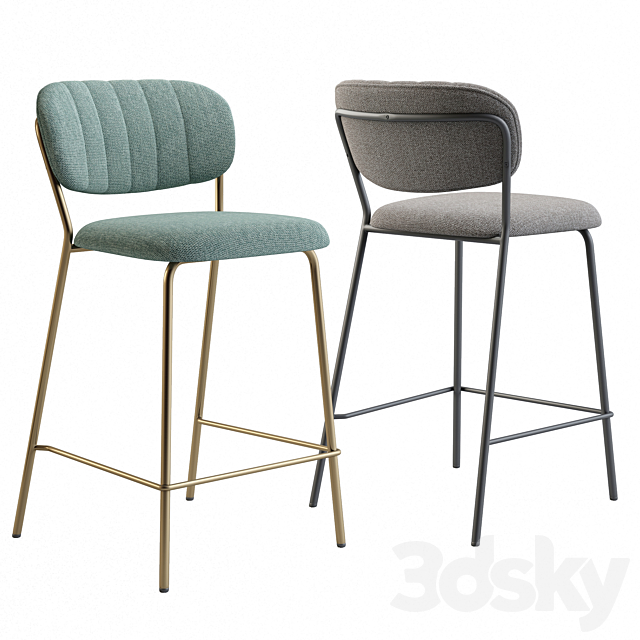 Bar stool Carol _ Jolien. B-120-1 _ Pollo 3DSMax File - thumbnail 3