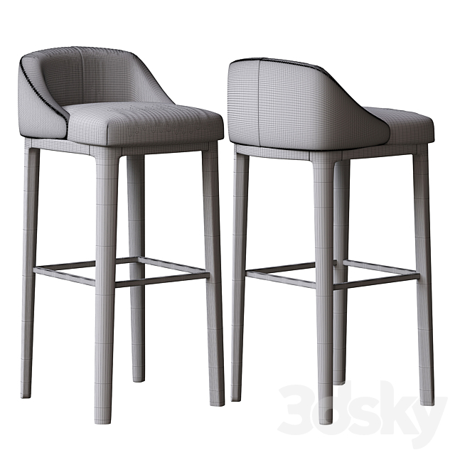 Bar stool corona render 3DSMax File - thumbnail 3