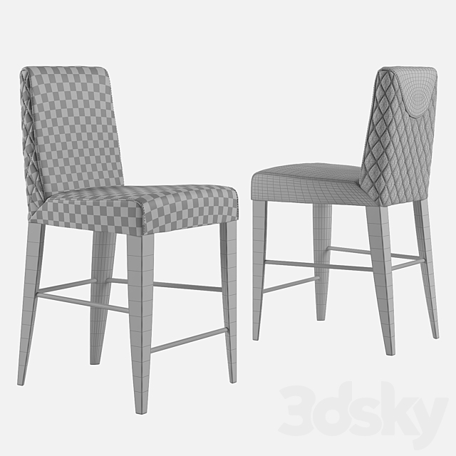 Bar stool Daytona Dany 3DSMax File - thumbnail 3