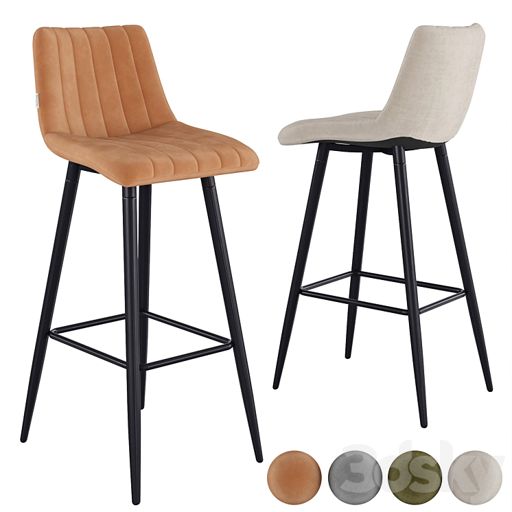 Bar stool Derry G108-72 3DS Max Model - thumbnail 1