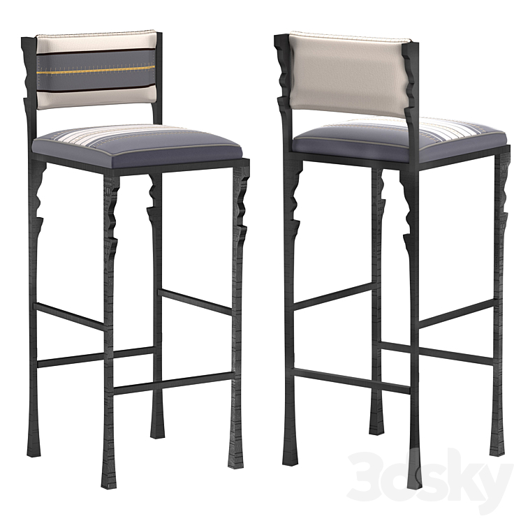 BAR STOOL ENGRENAGE 3DS Max Model - thumbnail 1