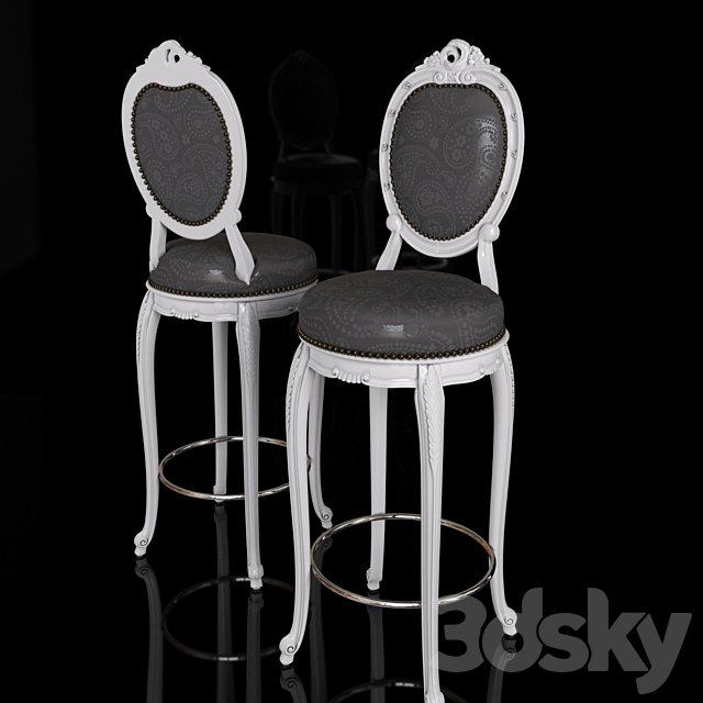 Bar stool Francesco Molon 3DSMax File - thumbnail 1