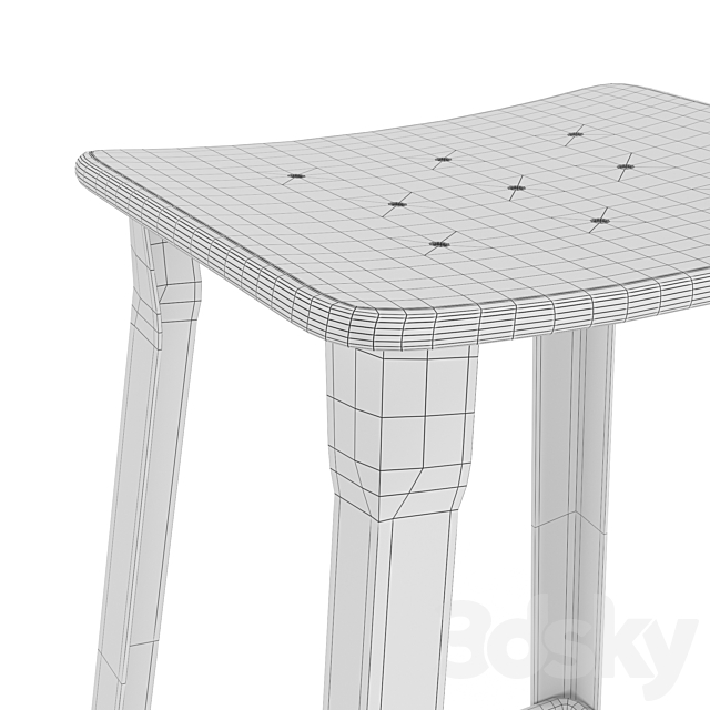 Bar stool GLITZ CC0579R02 3DS Max Model - thumbnail 6