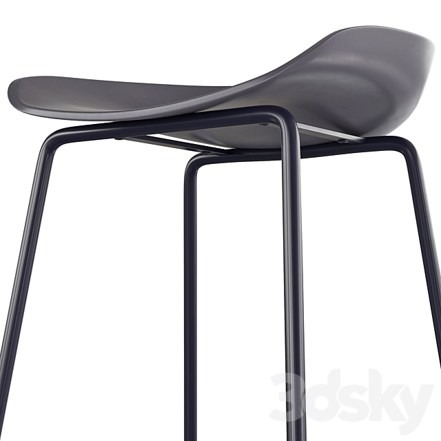 Bar stool Halmar H94 3DS Max Model - thumbnail 6