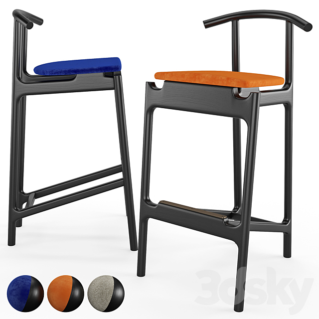 Bar stool Hans 3DSMax File - thumbnail 1