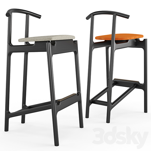 Bar stool Hans 3DSMax File - thumbnail 6