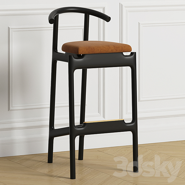 Bar stool Hans from Romatti 3ds Max - thumbnail 1