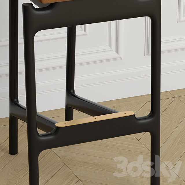 Bar stool Hans from Romatti 3ds Max - thumbnail 2