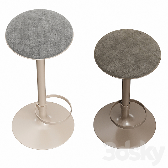 Bar stool Hula BQ2796 Andreu World 3DS Max Model - thumbnail 2