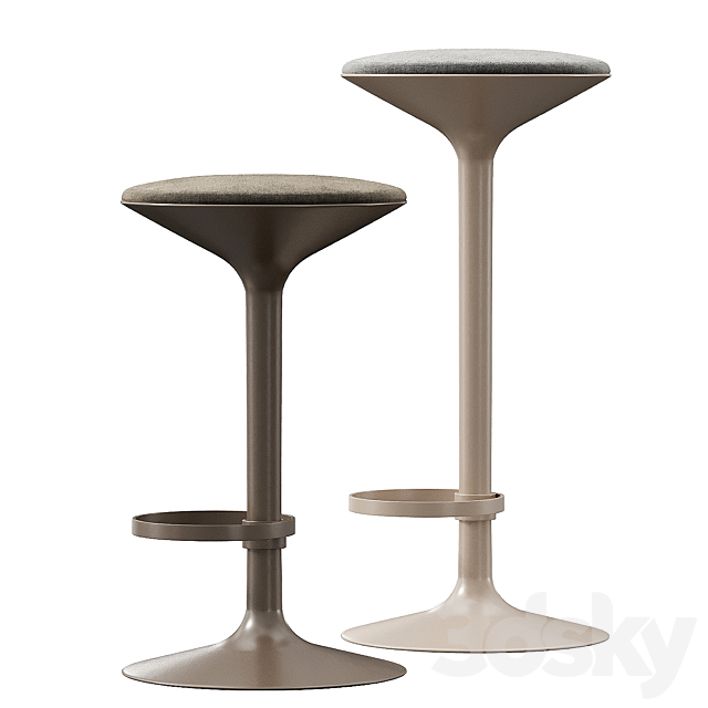 Bar stool Hula BQ2796 Andreu World 3DS Max Model - thumbnail 3