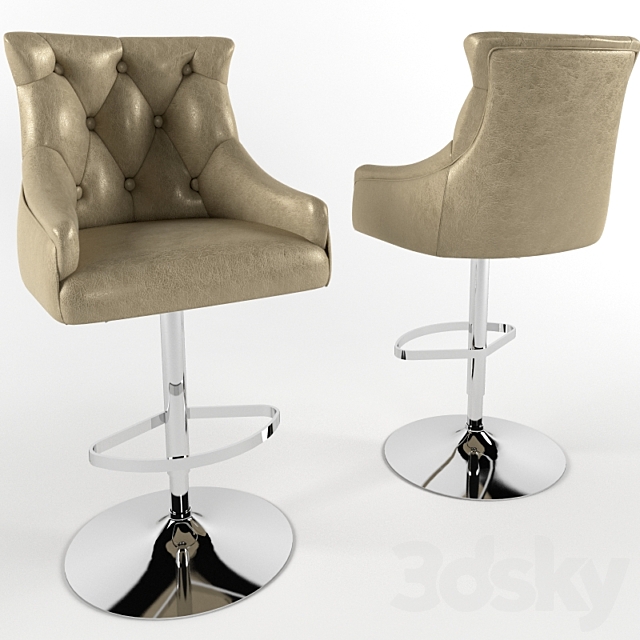 Bar stool itaca 3ds Max - thumbnail 1