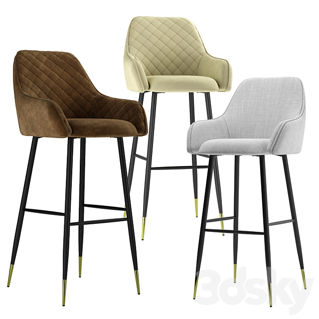 Bar stool Ivar. 3DSMax File - thumbnail 1