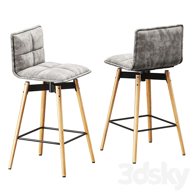 Bar stool Jysk Finnsnes 3DSMax File - thumbnail 2