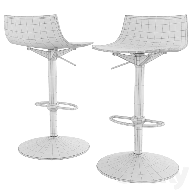 Bar stool Led 3DSMax File - thumbnail 3