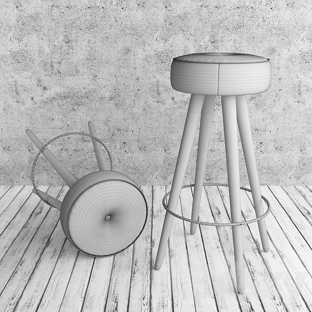 Bar Stool Loft 3625 3DSMax File - thumbnail 2