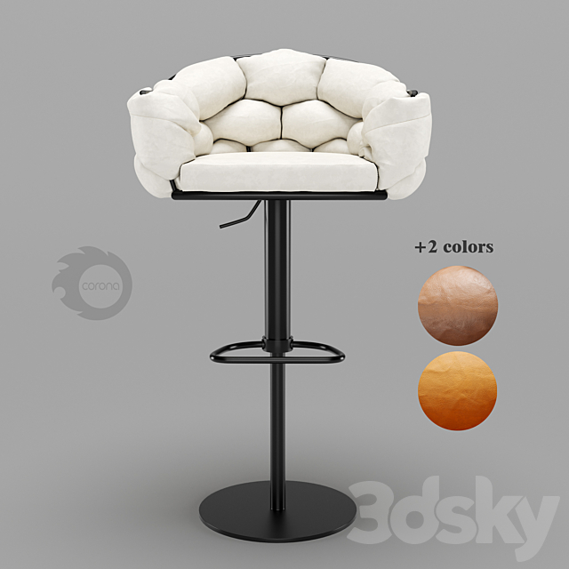 Bar stool Loft Designe 30464_30465_30466 model 3DSMax File - thumbnail 1