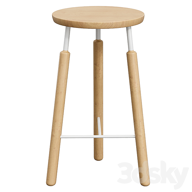 BAR STOOL NA4 BY NORM ARCHITECTS FOR & TRADITION 3DS Max Model - thumbnail 2