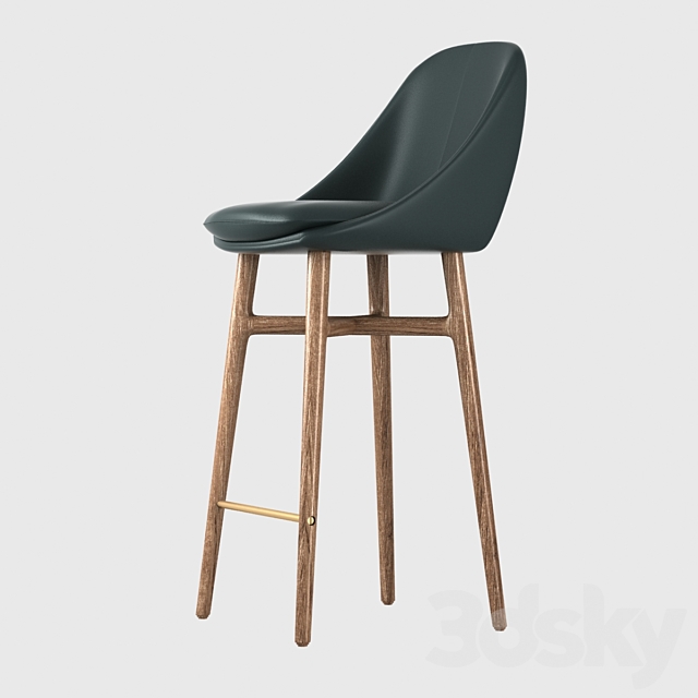 Bar Stool Neri & Hu Solo Bar Stool 3DS Max Model - thumbnail 1