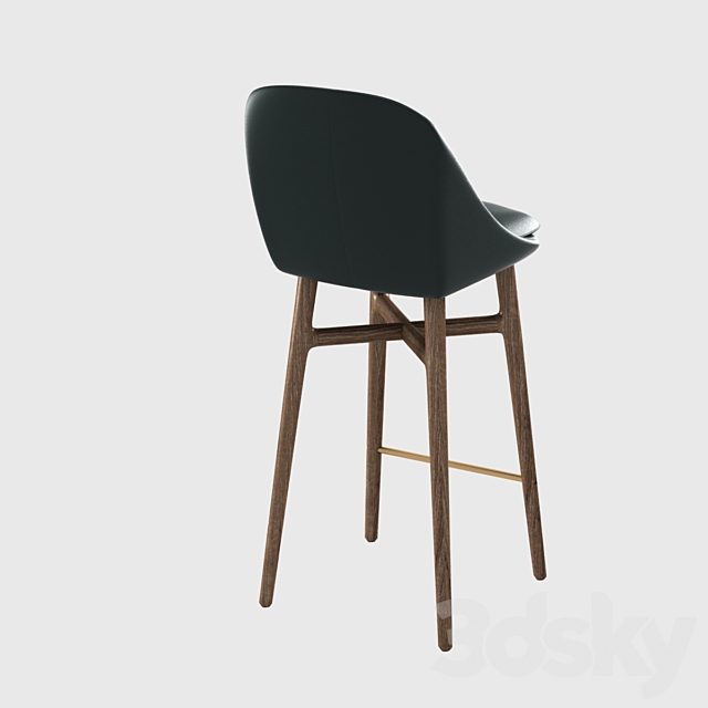 Bar Stool Neri & Hu Solo Bar Stool 3DS Max Model - thumbnail 2