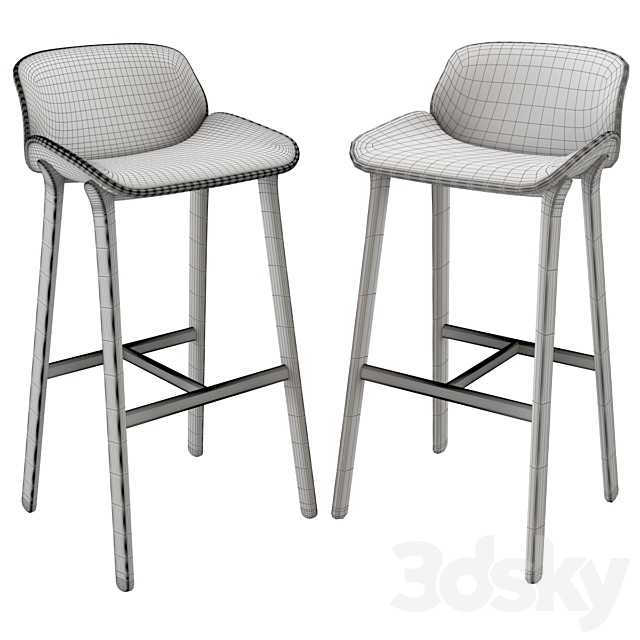 Bar Stool Nuez BQ2775 by Andreu World 3DSMax File - thumbnail 3