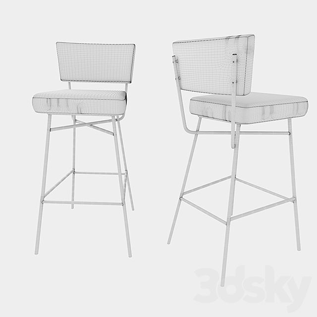 Bar stool orfeo artflex 3DSMax File - thumbnail 3