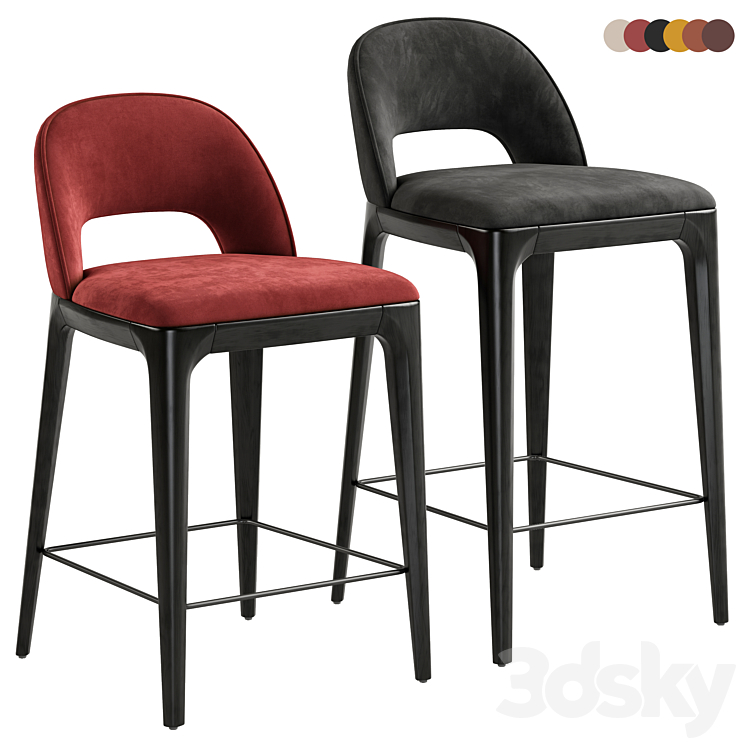 Bar stool Play 3DS Max Model - thumbnail 2