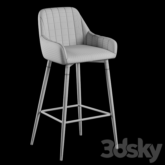 Bar stool Punch 3DSMax File - thumbnail 3