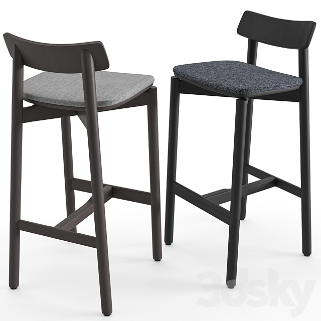 Bar Stool Rib 16 3ds Max - thumbnail 3