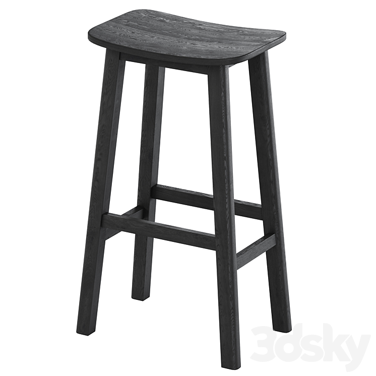 Bar stool Sedate 3DS Max Model - thumbnail 2